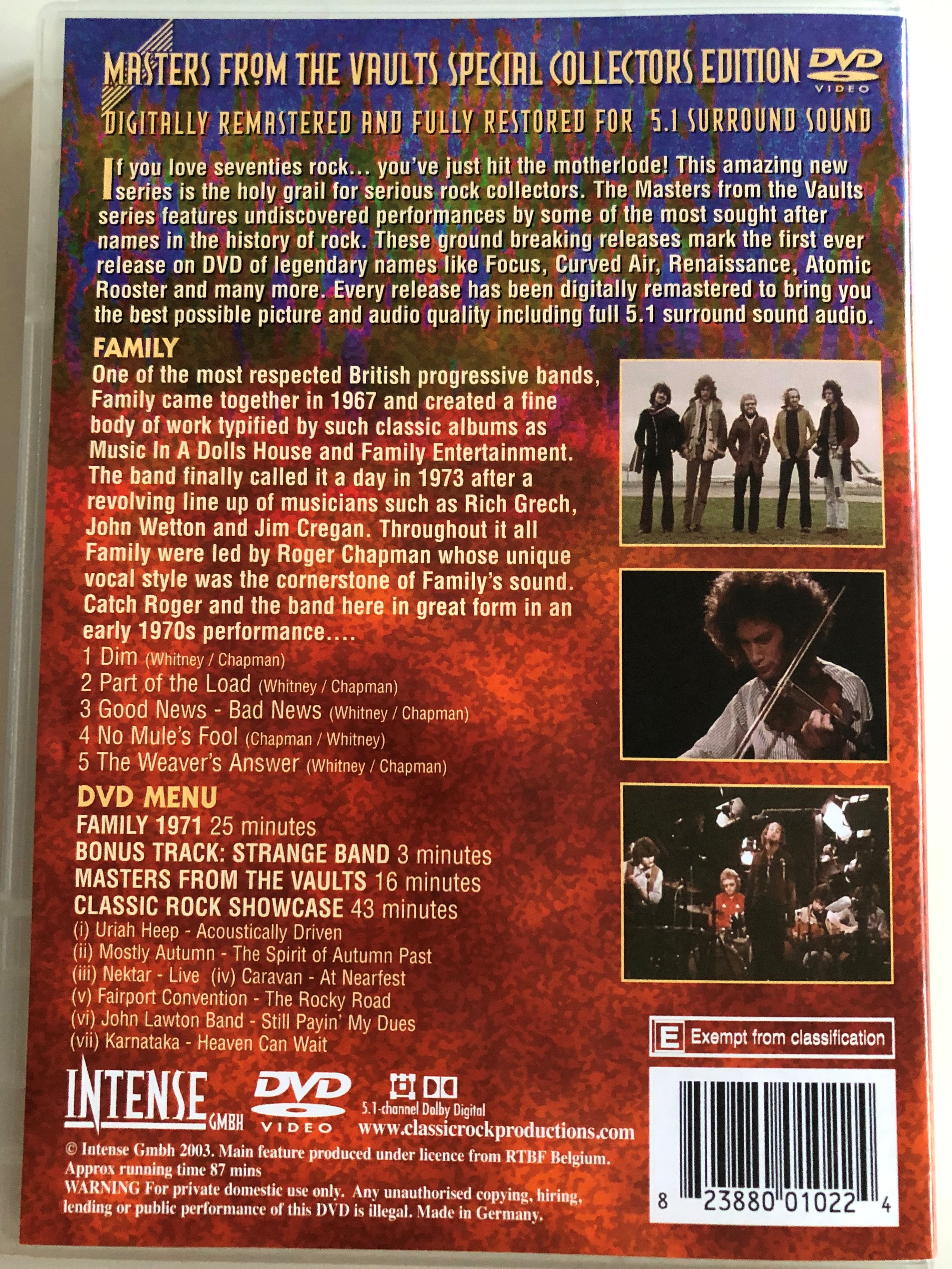Family - Masters from the Vaults special Collectors Edition DVD 1.JPG